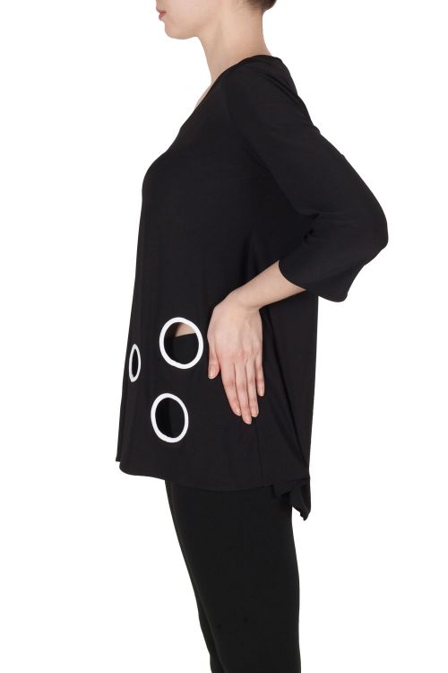 Joseph Ribkoff Black/Vanilla Tunic Style 173061