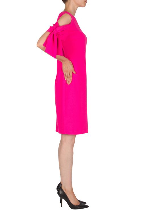 Joseph Ribkoff Neon Pink Dress Style 181049