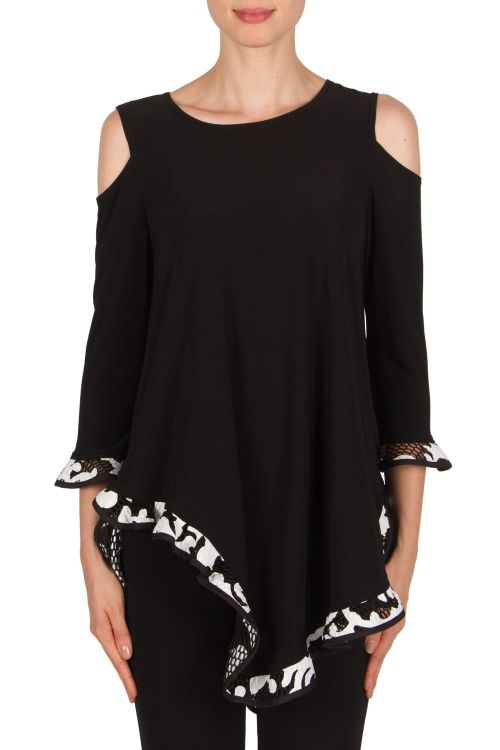 Joseph Ribkoff Black/White Tunic Style 181516