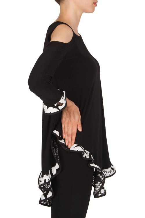 Joseph Ribkoff Black/White Tunic Style 181516