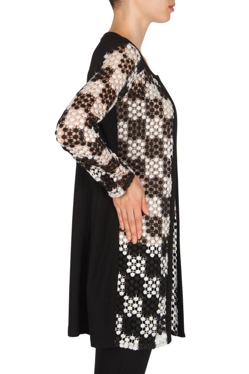 Joseph Ribkoff Black/White Cover Up Style 181843