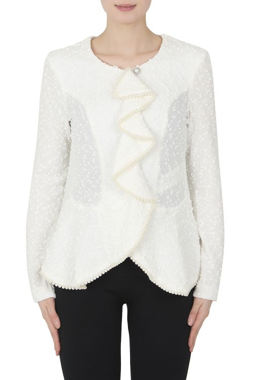 Joseph Ribkoff White Jacket Style 183463