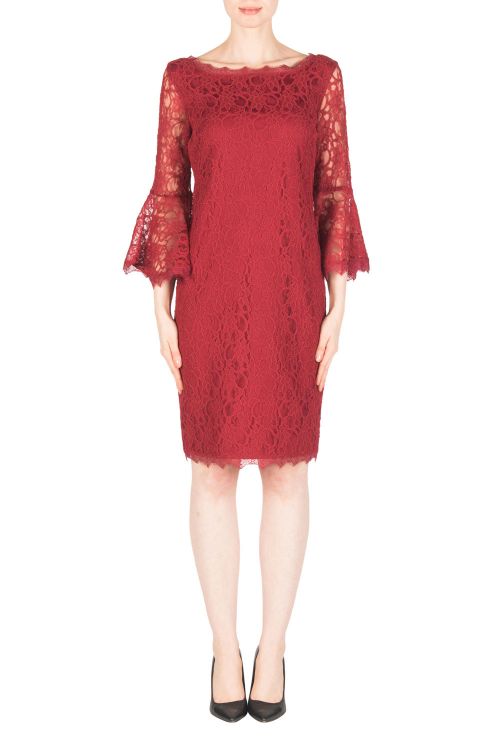 Joseph Ribkoff Burgundy Dress Style 183500