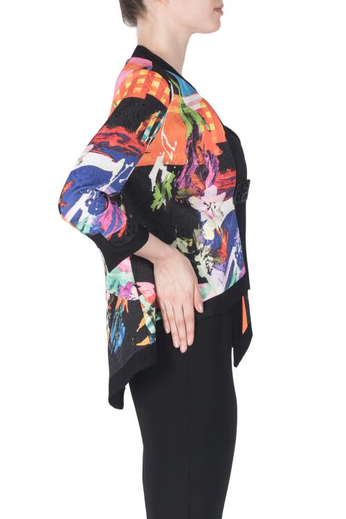 Joseph Ribkoff Black/Multi Jacket Style 183541