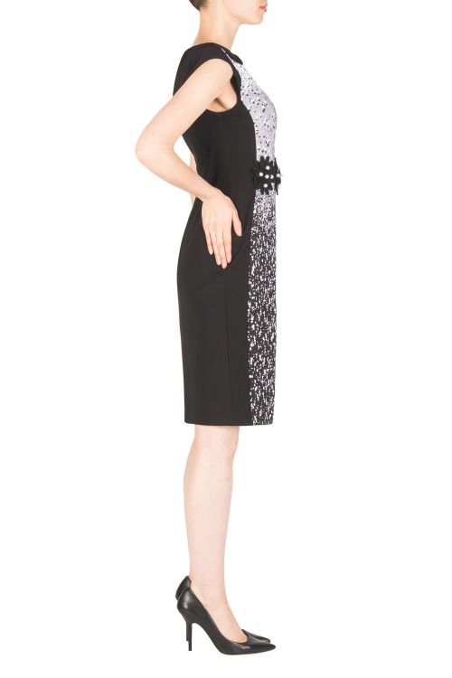 Joseph Ribkoff Black/White Dress Style 183543