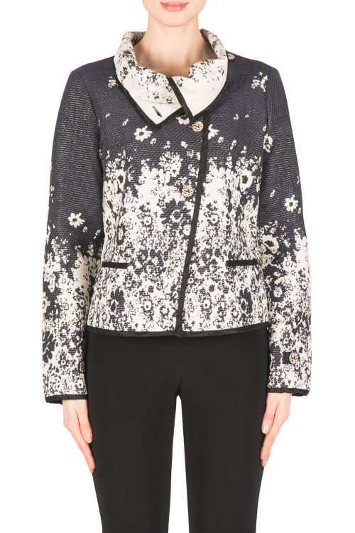 Joseph Ribkoff Navy/Ivory/Black Jacket Style 183599