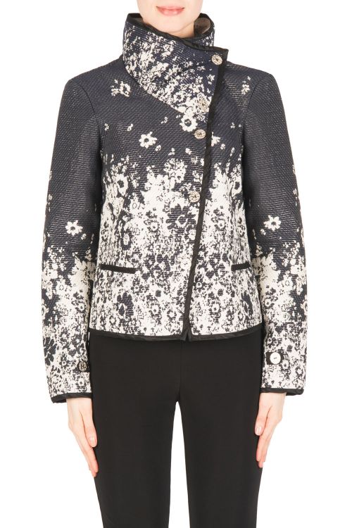 Joseph Ribkoff Navy/Ivory/Black Jacket Style 183599