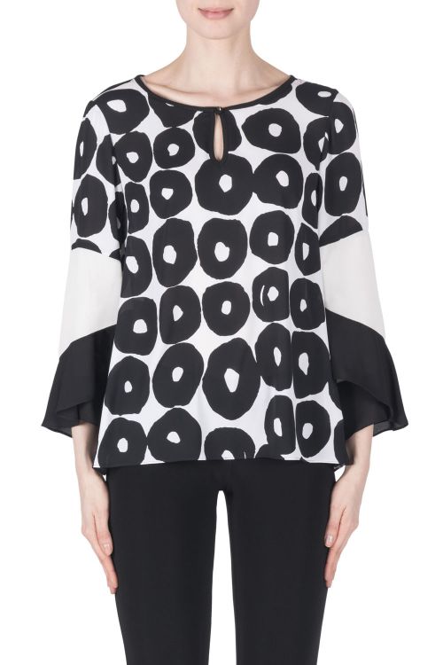 Joseph Ribkoff Black/White Top Style 183712