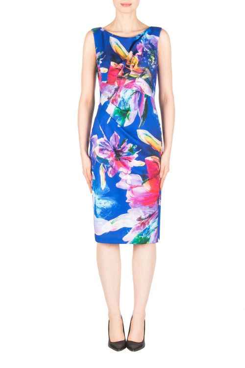 Joseph Ribkoff Blue/Multi Dress Style 183751