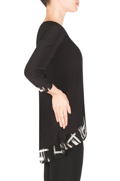 Joseph Ribkoff Black/White Tunic Style 183887