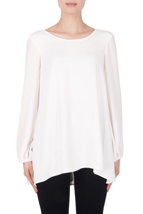 Joseph Ribkoff Off-White/Black Tunic Style 184246