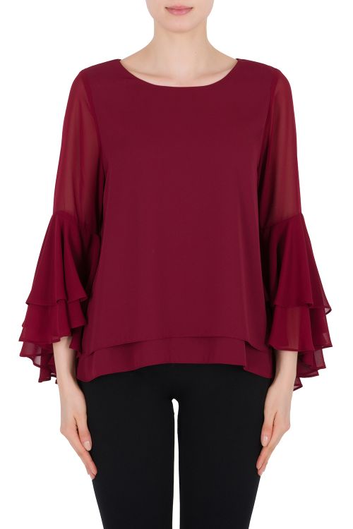 Joseph Ribkoff Cranberry Top Style 184250