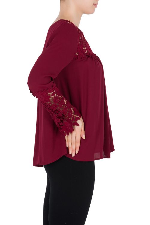 Joseph Ribkoff Cranberry Top Style 184251