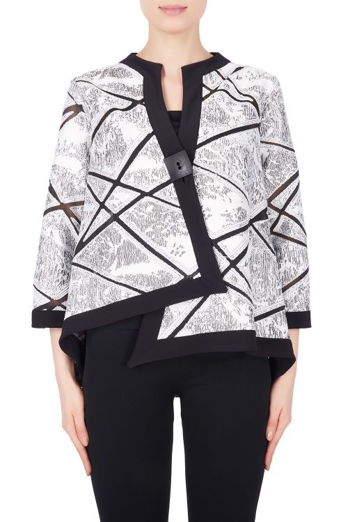 Joseph Ribkoff Black/White Jacket Style 184800