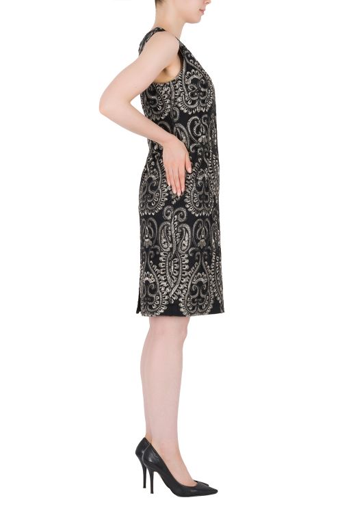 Joseph Ribkoff Black/Silver Dress Style 184820