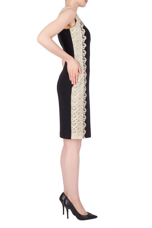 Joseph Ribkoff Black/Gold Dress Style 191013