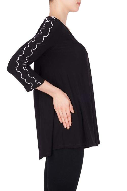 Joseph Ribkoff Black/White Top Style 191139