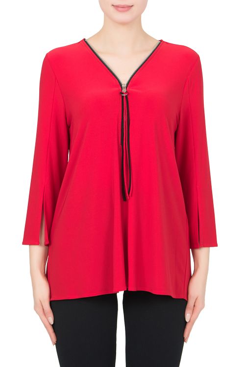 Joseph Ribkoff Lipstick Red Top Style 191143