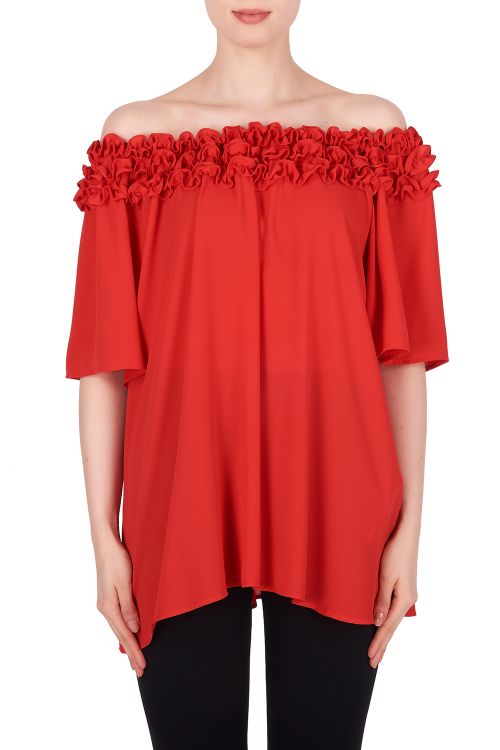 Joseph Ribkoff Lipstick Red Top Style 191243