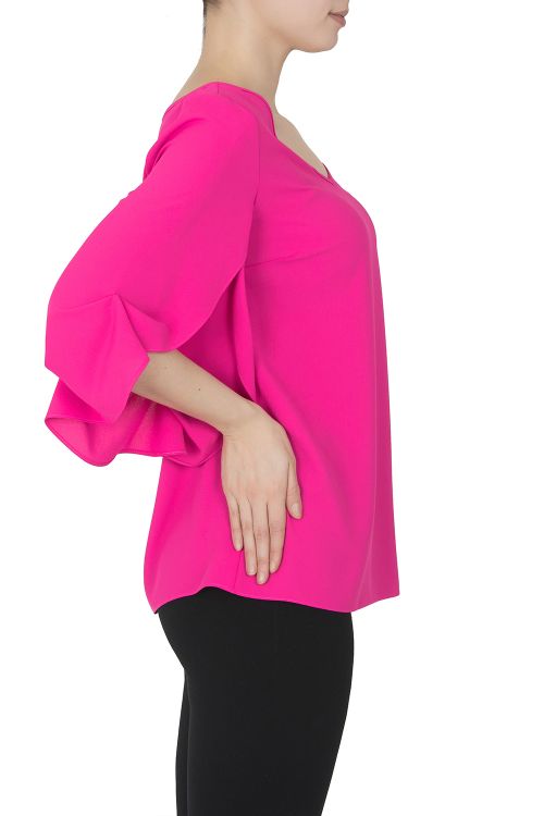 Joseph Ribkoff Neon Pink Top Style 191272