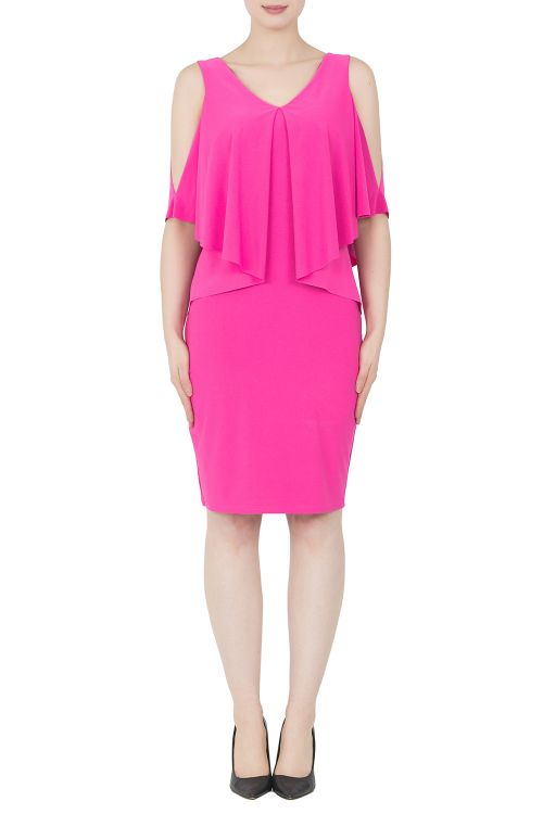 Joseph Ribkoff Neon Pink Dress Style 192007 