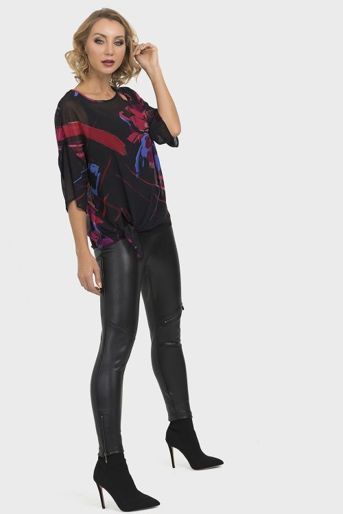 Joseph Ribkoff Black/Multi Top Style 193569