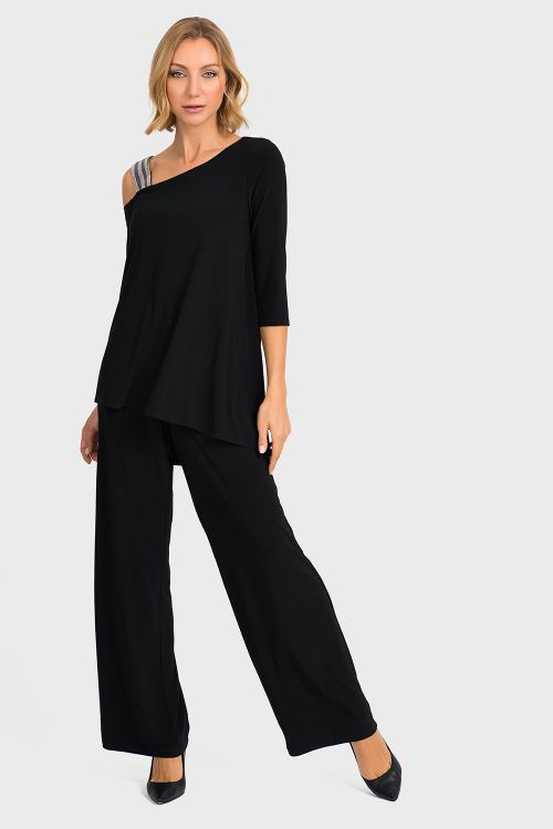 Joseph Ribkoff Black Jumpsuit Style 194025