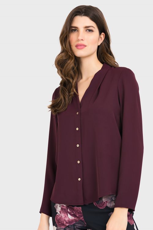 Joseph Ribkoff Blackberry Blouse Style 194419