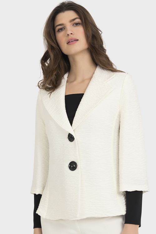 Joseph Ribkoff Off-White/Black Jacket Style 194571