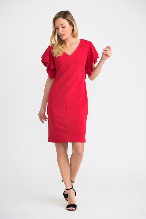 Joseph Ribkoff Lipstick Red Dress Style 201015