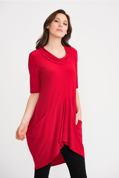 Joseph Ribkoff Lipstick Red Tunic/Dress Style 201079