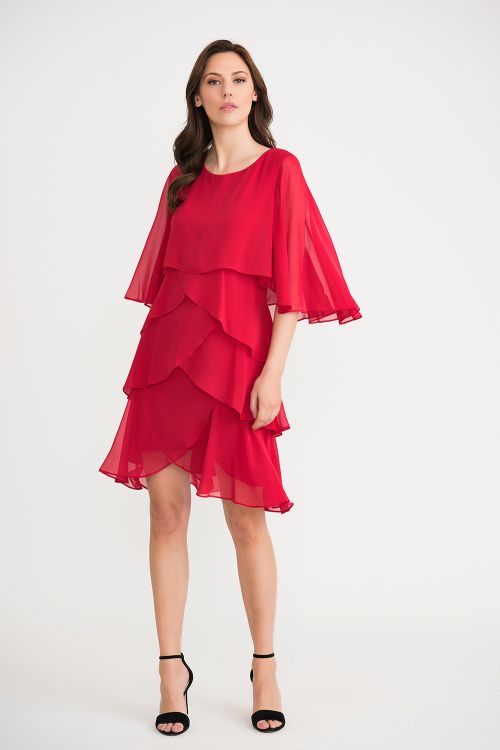 Joseph Ribkoff Lipstick Red  Dress Style 201176