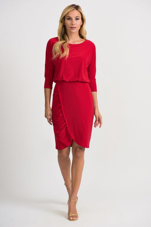 Joseph Ribkoff Lipstick Red Dress Style 201214