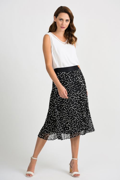 Joseph Ribkoff Black/Vanilla Skirt Style 201255