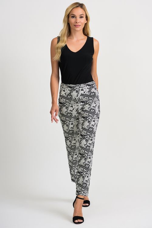 Joseph Ribkoff Black/Vanilla Pant Style 201353