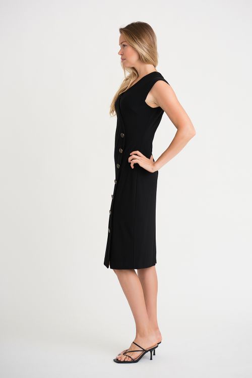 Joseph Ribkoff Black Sleeveless Dress Style 201404