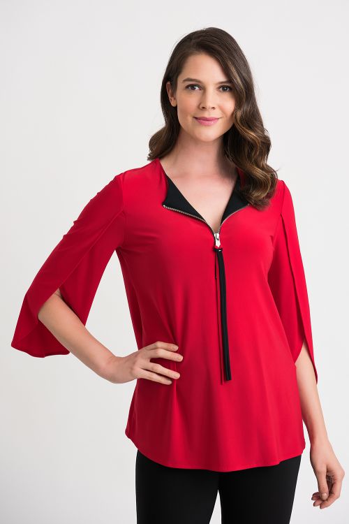 Joseph Ribkoff Lipstick Red Tunic Style 201421