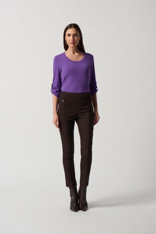 Joseph Ribkoff Mocha Classic Slim Pant Style 201483 