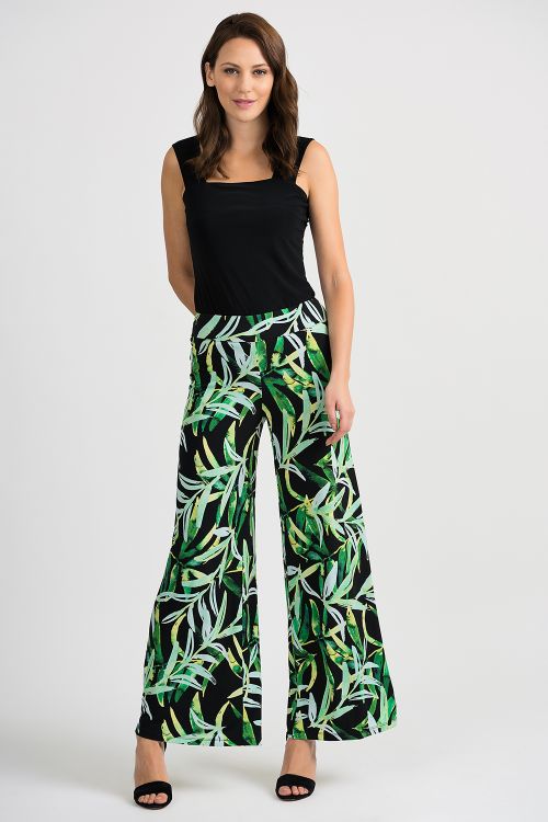 Joseph Ribkoff Black/Multi Pant Style 201484