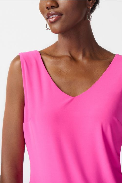 Joseph Ribkoff Ultra Pink Classic V-Neck Cami Style 201546