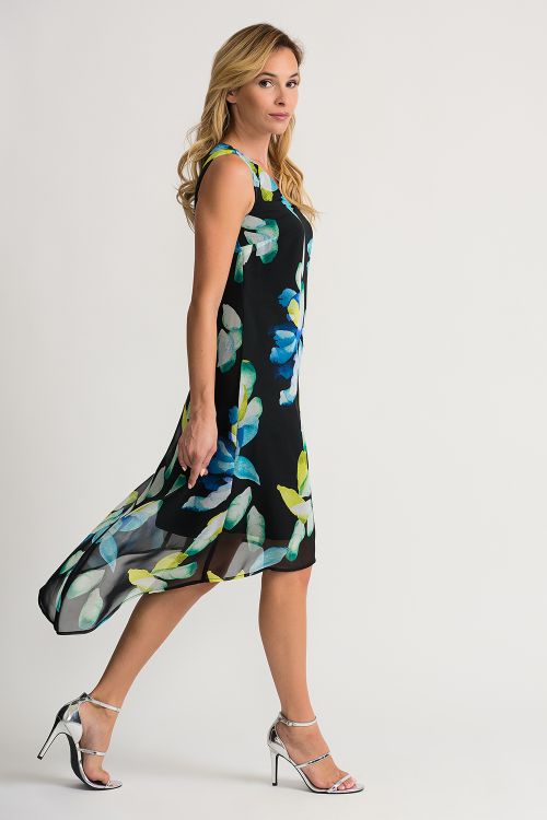 Joseph Ribkoff Black/Multi Dress Style 202028