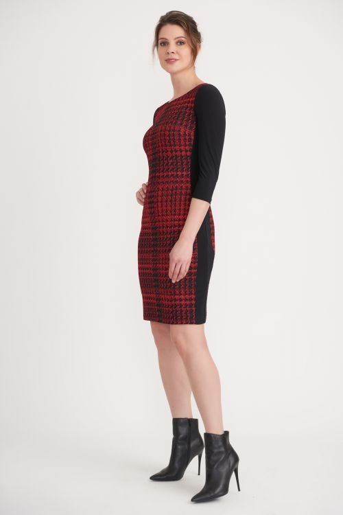 Joseph Ribkoff Black/Red Dress Style 203499