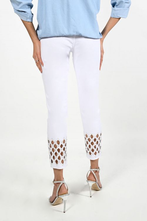 Frank Lyman White Jean Style 211112