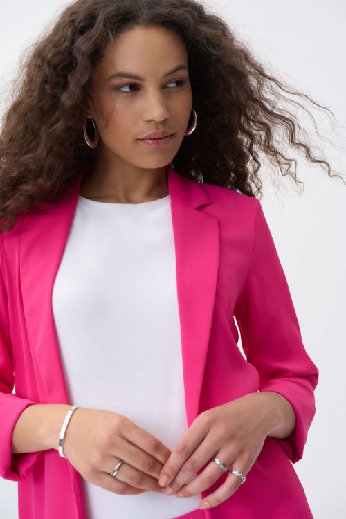 Joseph Ribkoff Dazzle Pink Oversized Blazer Style 211361