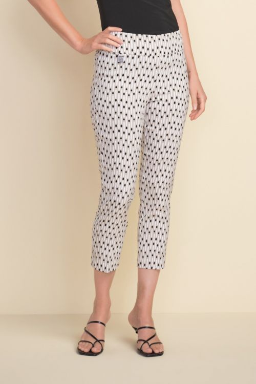 Joseph Ribkoff Beige/White/Black Pants Style 212141