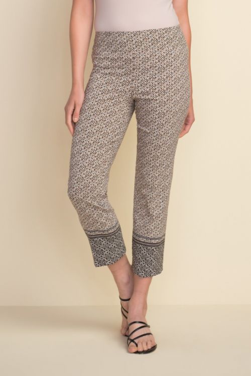 Joseph Ribkoff Black/Taupe Pants Style 212167