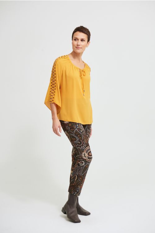 Joseph Ribkoff Marigold Georgette Top Style 213111