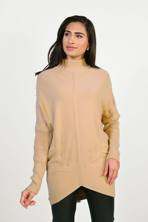 Frank Lyman Caramel Knit Sweater Style 213134U