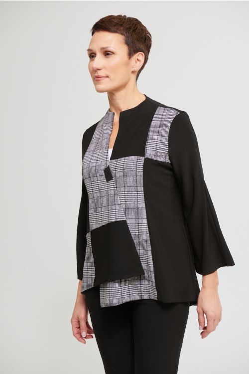 Joseph Ribkoff Black/White Swing Jacket Style 213370