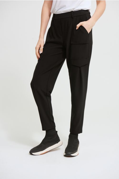 Joseph Ribkoff Black Straight Leg Pants Style 213375